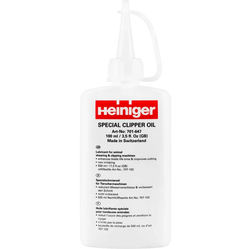 Heiniger Olio per tosatrici