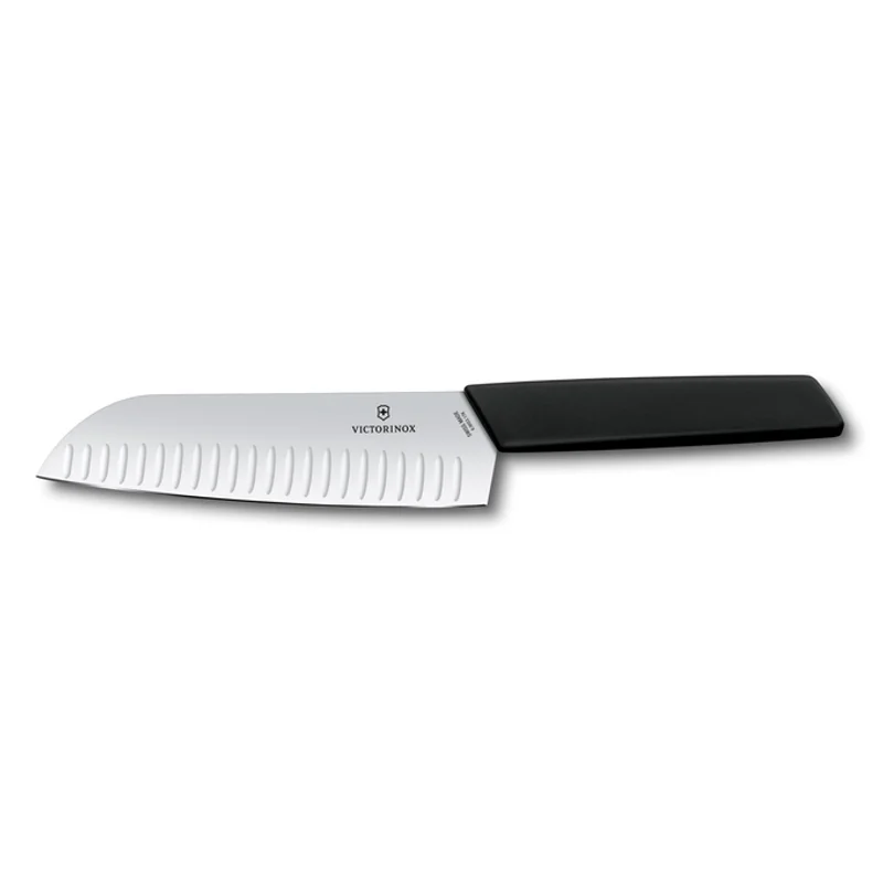 Victorinox Swiss Modern · Santoku nero · 17 cm